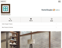 Tablet Screenshot of greenwichwindowtreatment.com